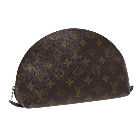 LOUIS VUITTON Monogram Trousse Demi Ronde Cosmetic Pouch - Picture 1 of 16